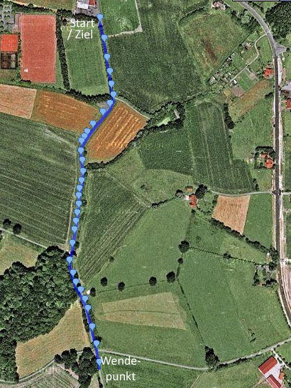 Strecke 1,5 km
