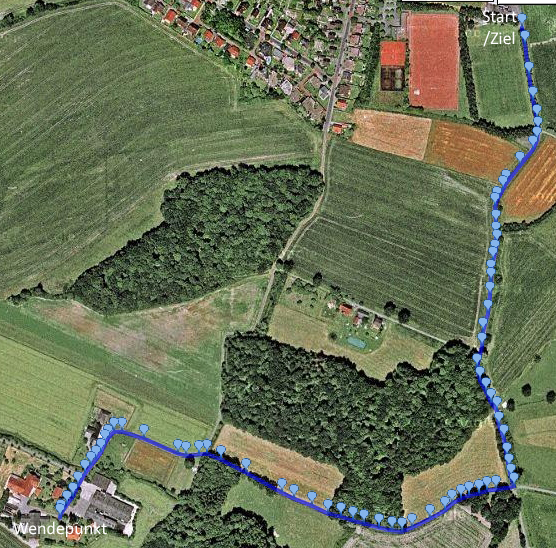Strecke 3 km